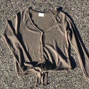 army green button up long sleeve